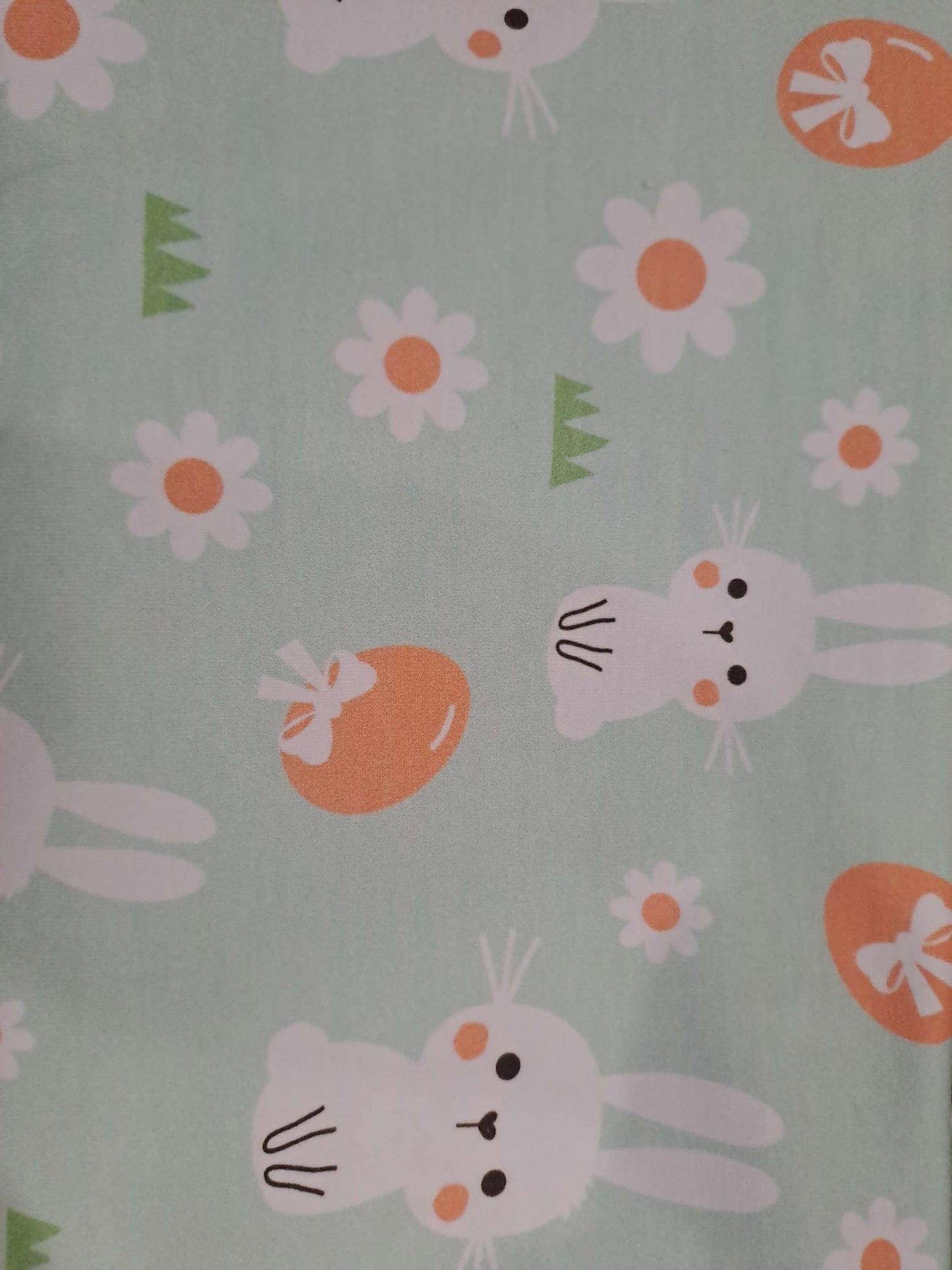 Mint Bunnies 220gsm Cotton Lycra