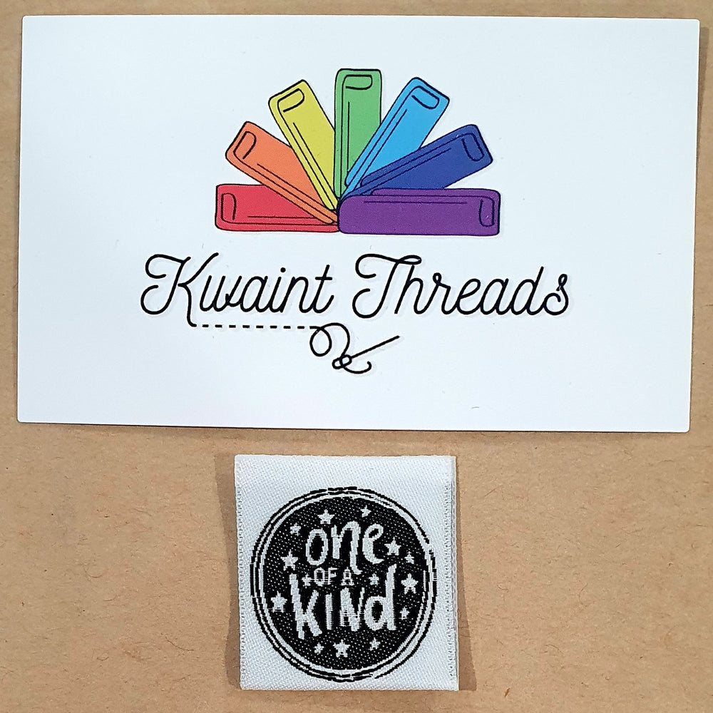 
                      
                        Kwaint Labels One of a Kind Clothing Labels Fold Over Labels
                      
                    