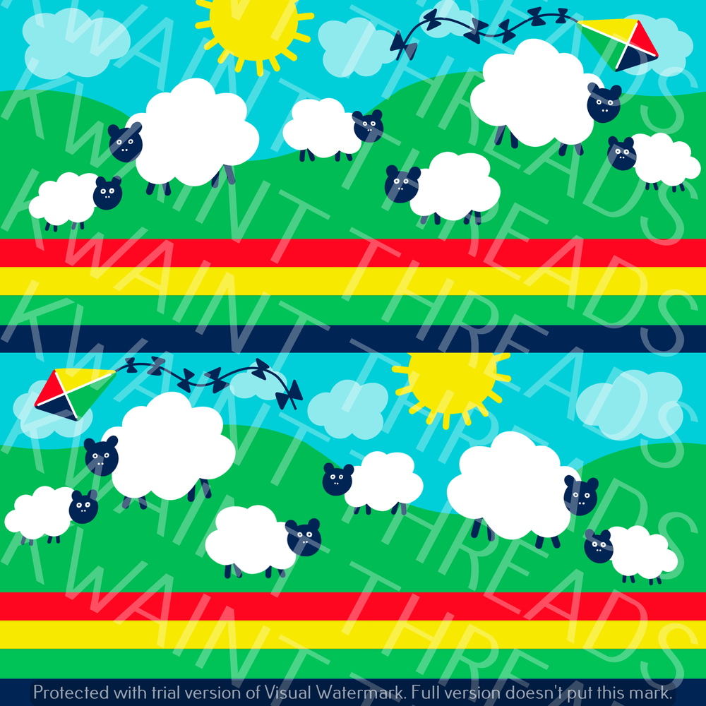 Fabric Mama Sheepies Fabric On Demand Pre Order