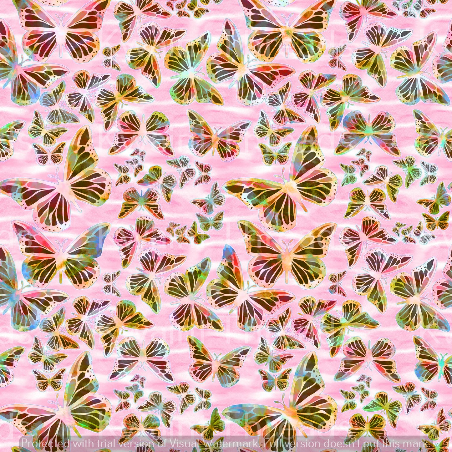 Magikel Flutter by butterflies on Pink Artist Print Pre Order