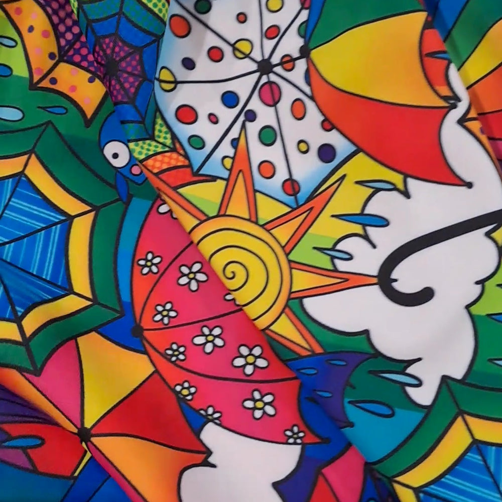 
                      
                        Karly Art Rainbow Umbrella Jumble Poly Spandex Extra Life Lycra
                      
                    