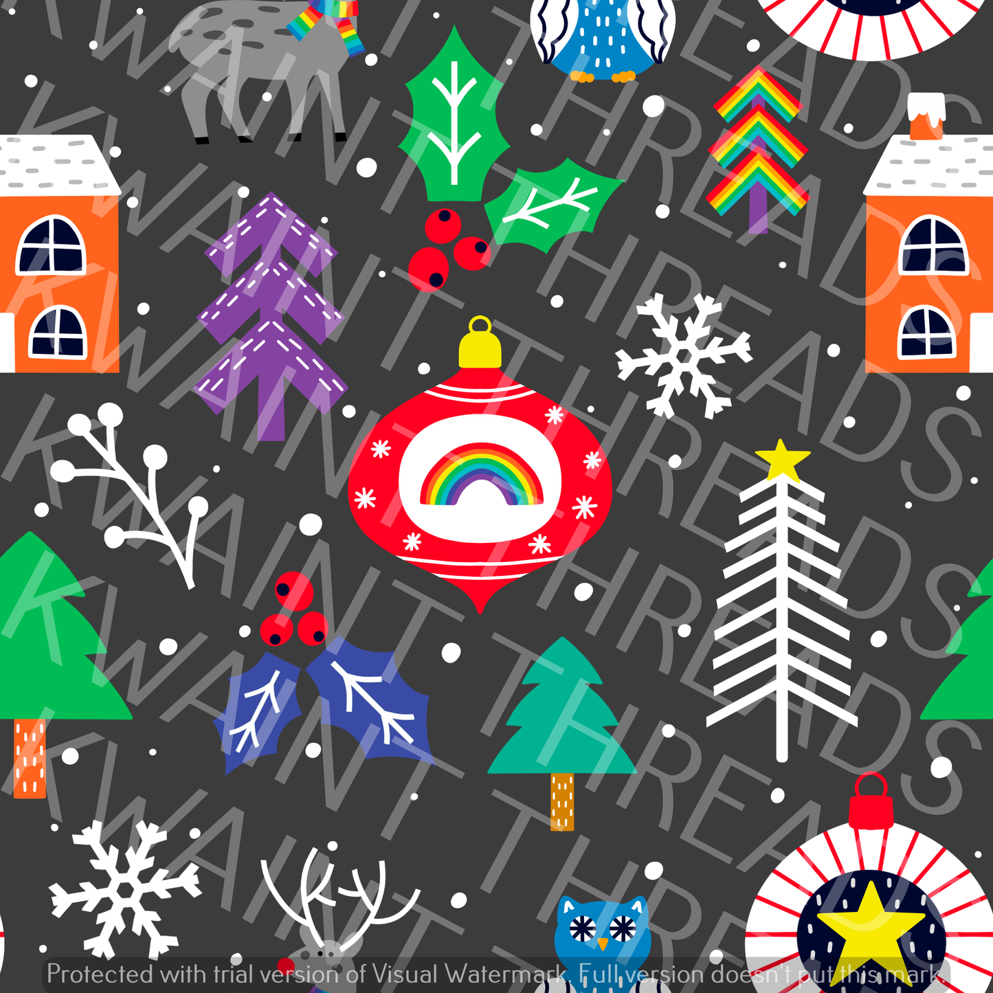 Fabric Mama Christmas Nordic Fabric On Demand Pre Order