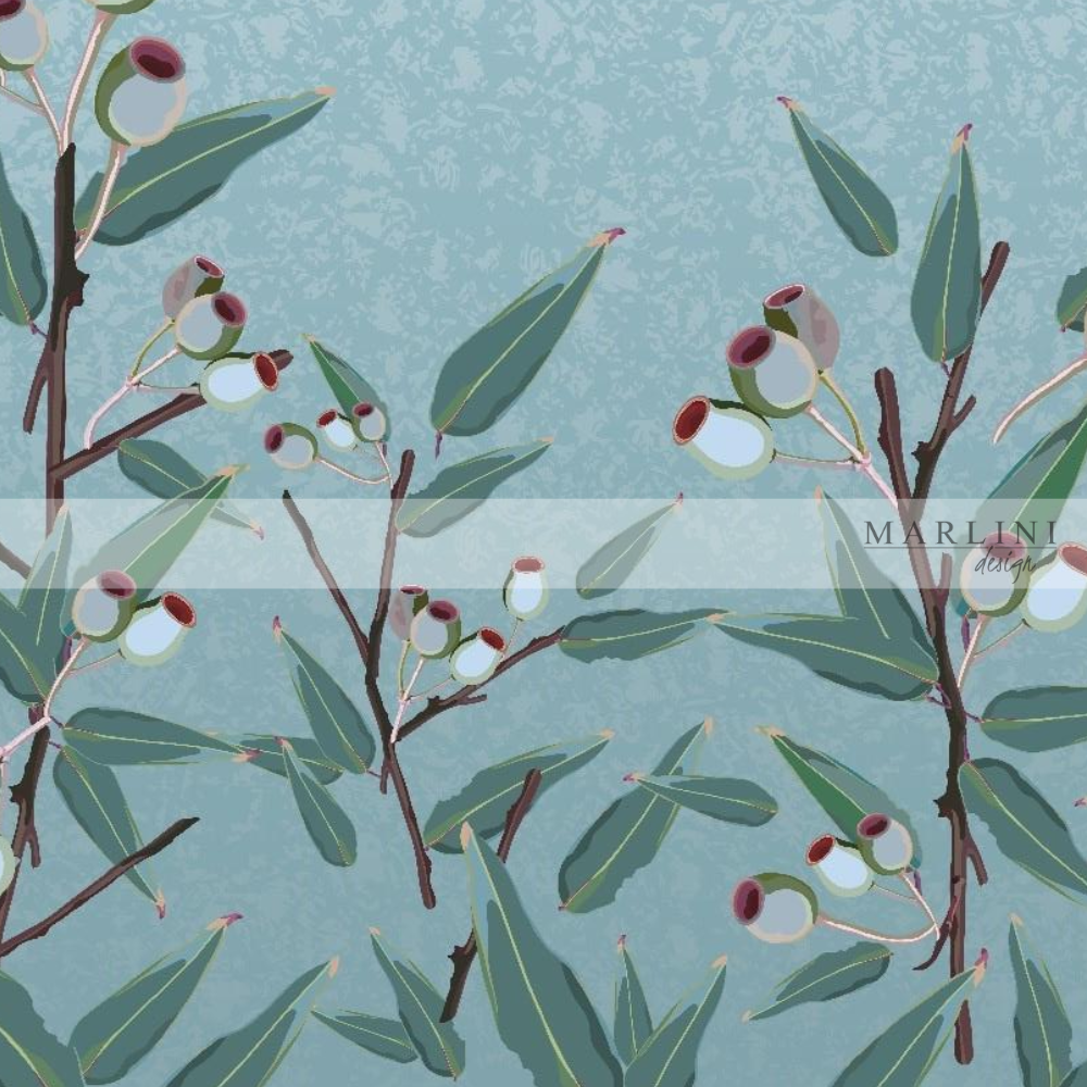 Marlini Australian Gumnuts Border Print