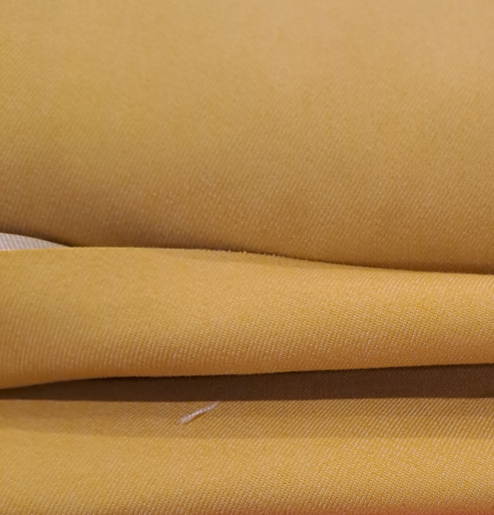 Ochre Mustard Yellow European Stretch Denim Coloured Denim Fabric