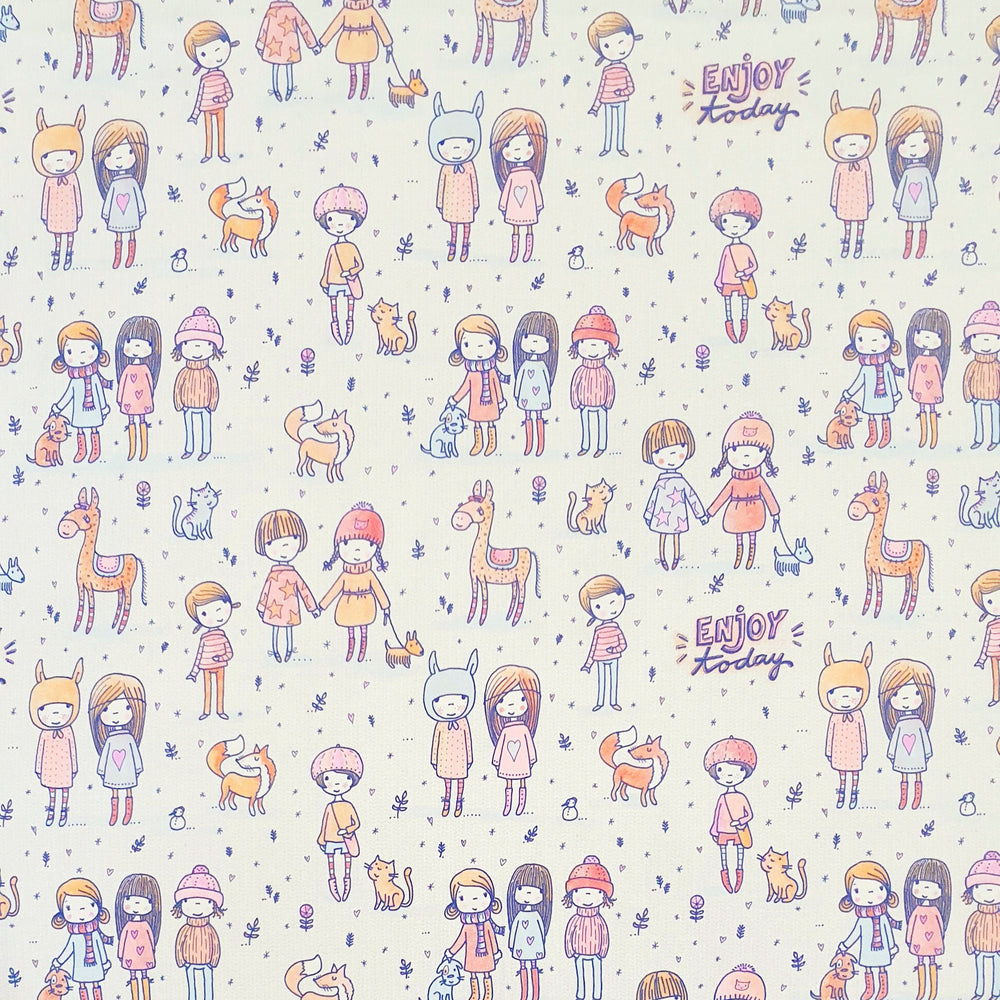 
                      
                        Lillestoff Susalabims Enjoy Today Cotton Elastane Jersey Knit Fabric Australia
                      
                    