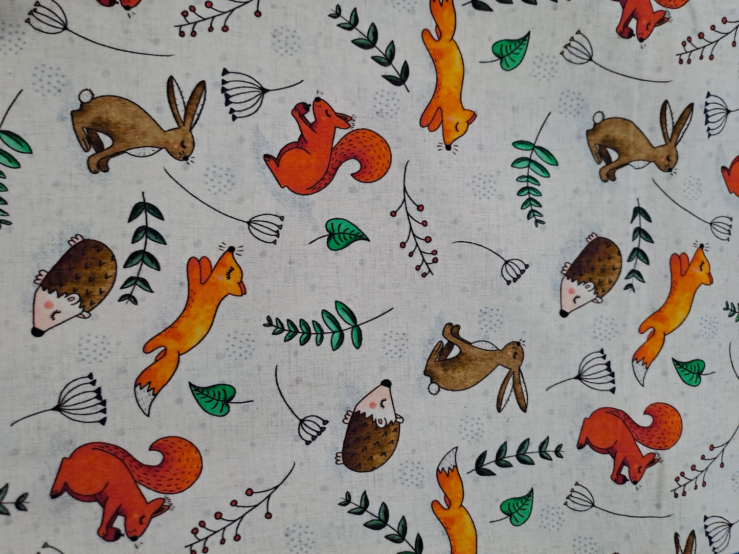 Fabric Mama Woodland Friends Cotton Interlock