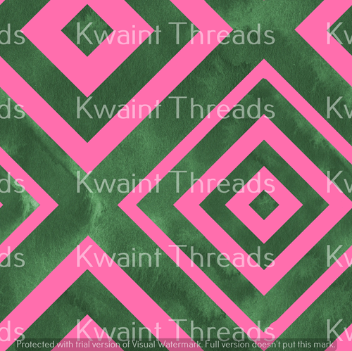 SuzzInColour Green Boho Pink Preorder