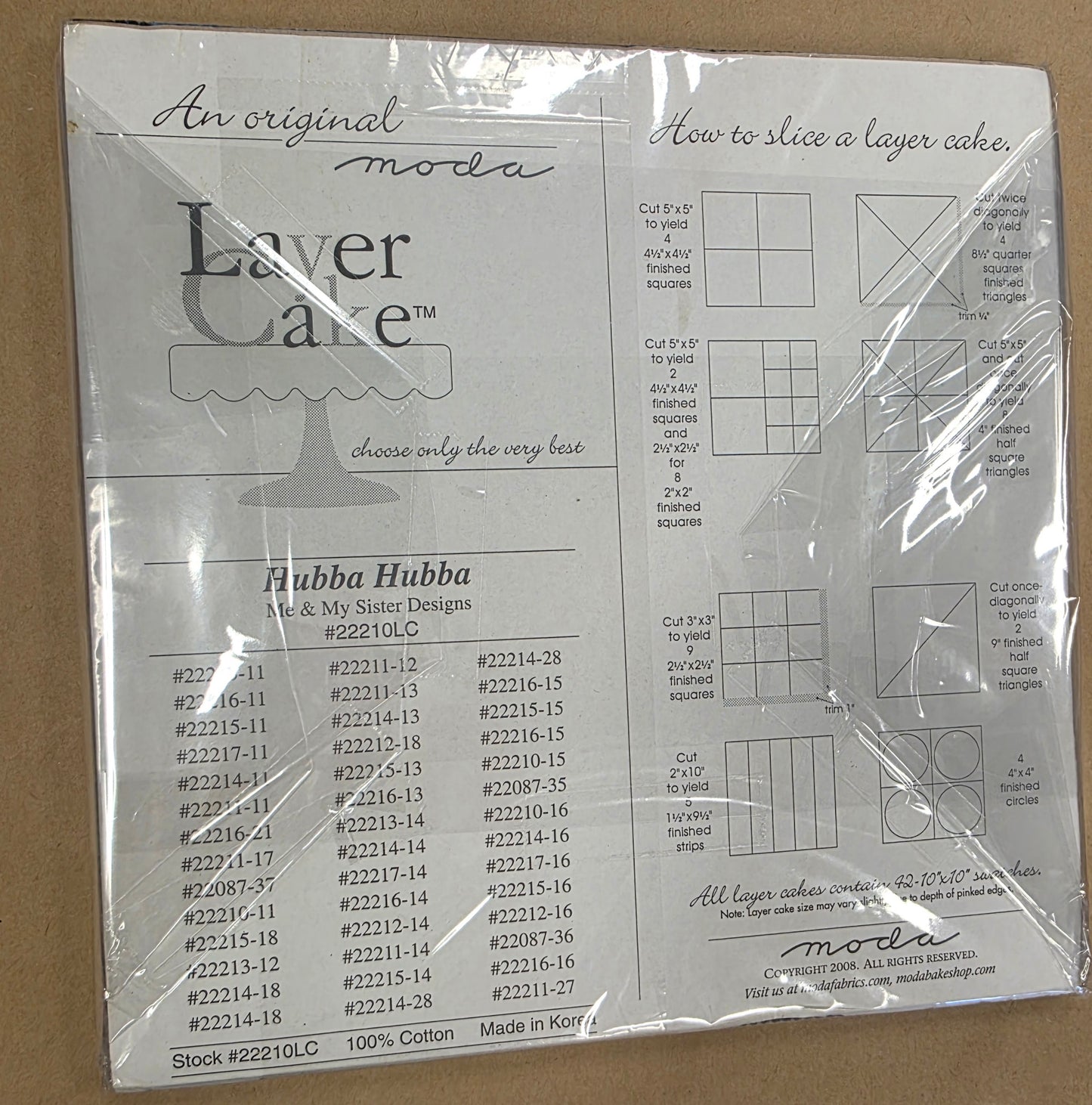 Moda Hubba Bubba Layer Cake