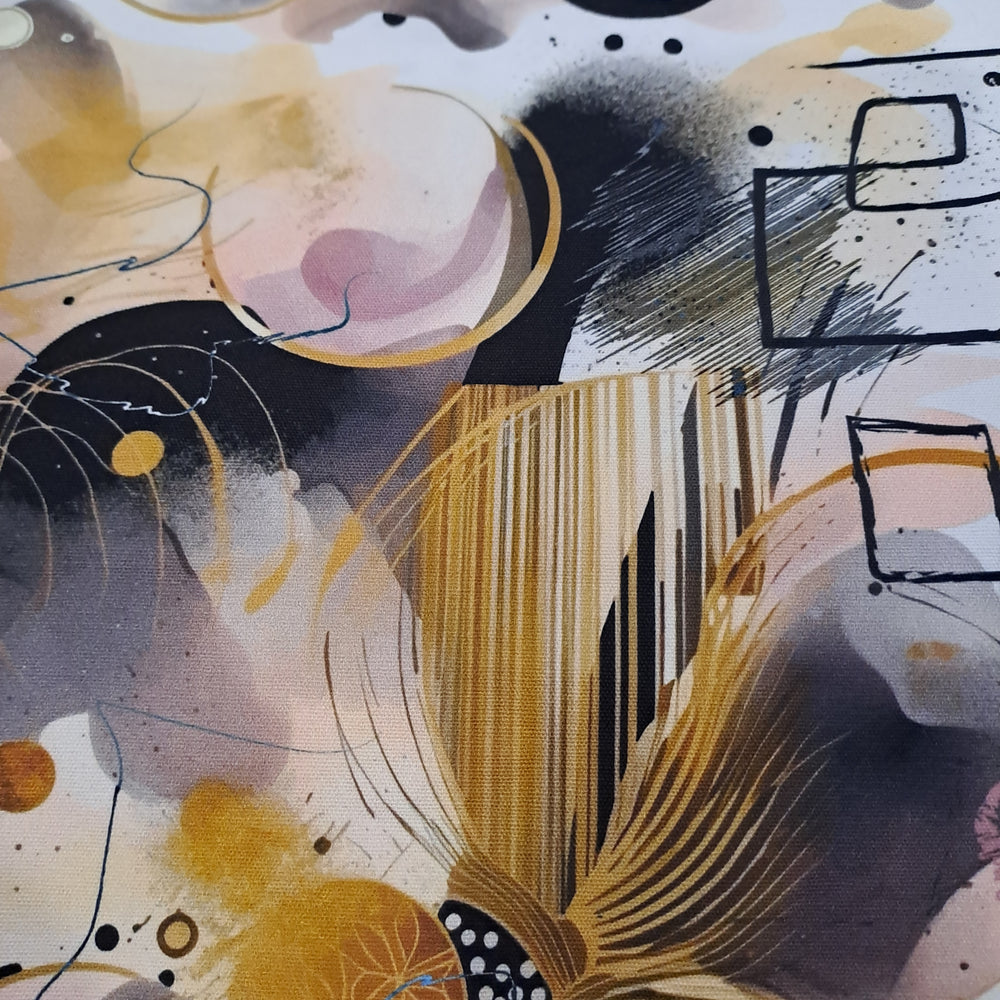 Kwaint Neutral Abstract Canvas 250gsm