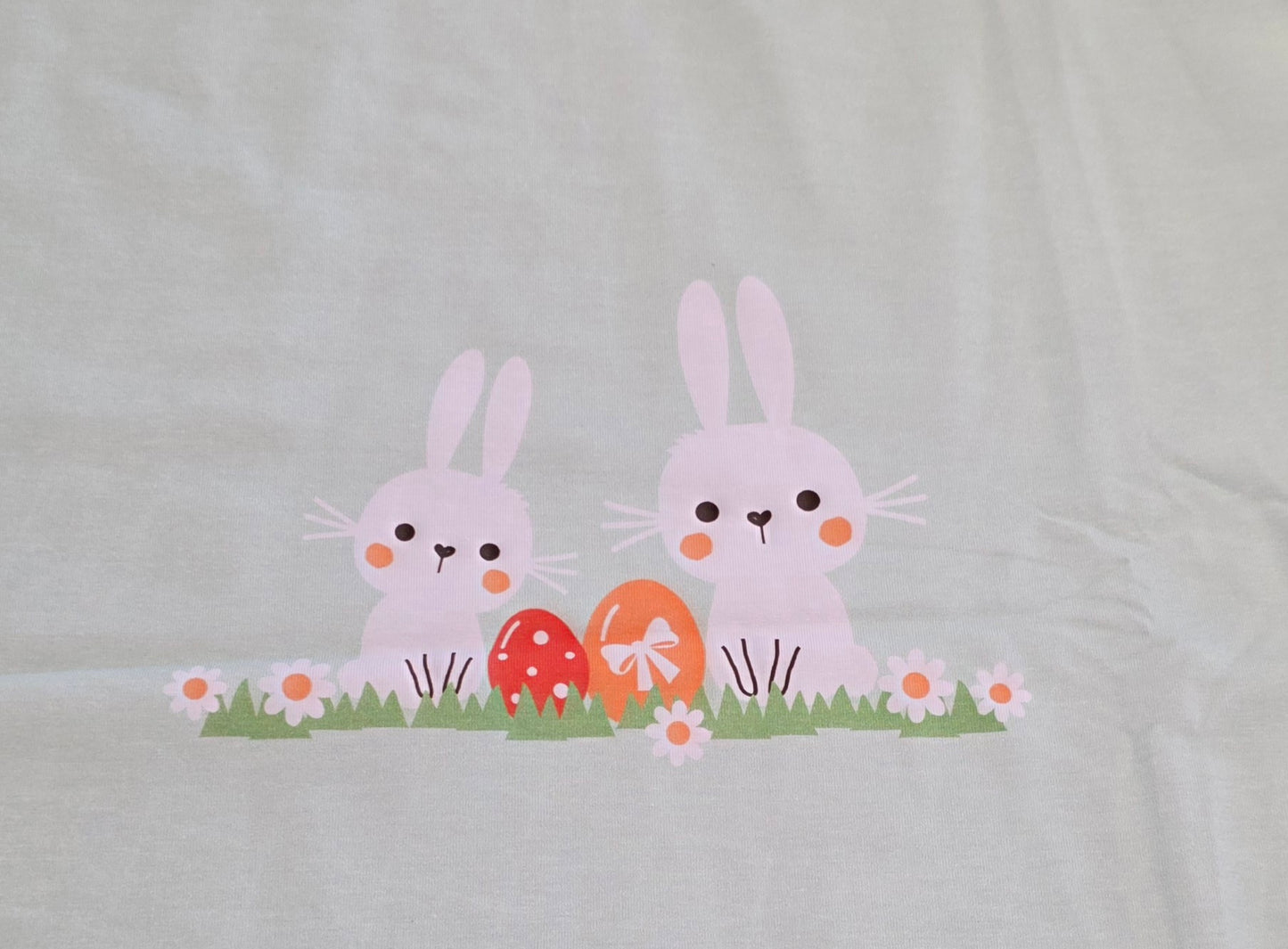 Kwaint Easter Bunnies Mint Kids Panel 220CL