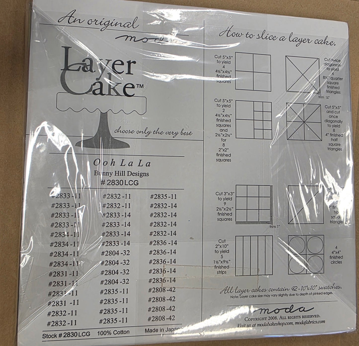 Moda Ooh LaLa Layer Cake