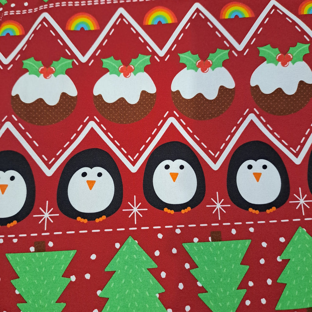 Fabric Mama Penguin Jumper Canvas 250gsm