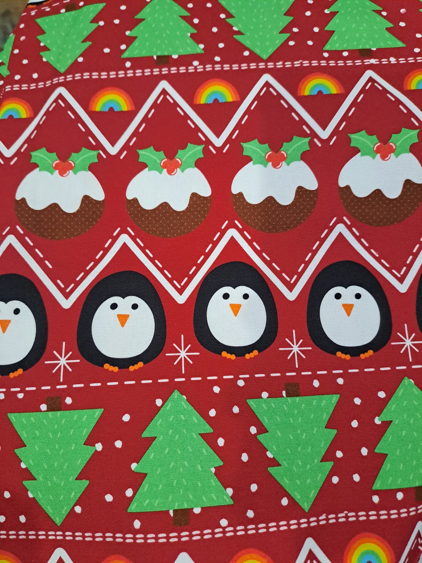 Fabric Mama Penguin Jumper Canvas 250gsm
