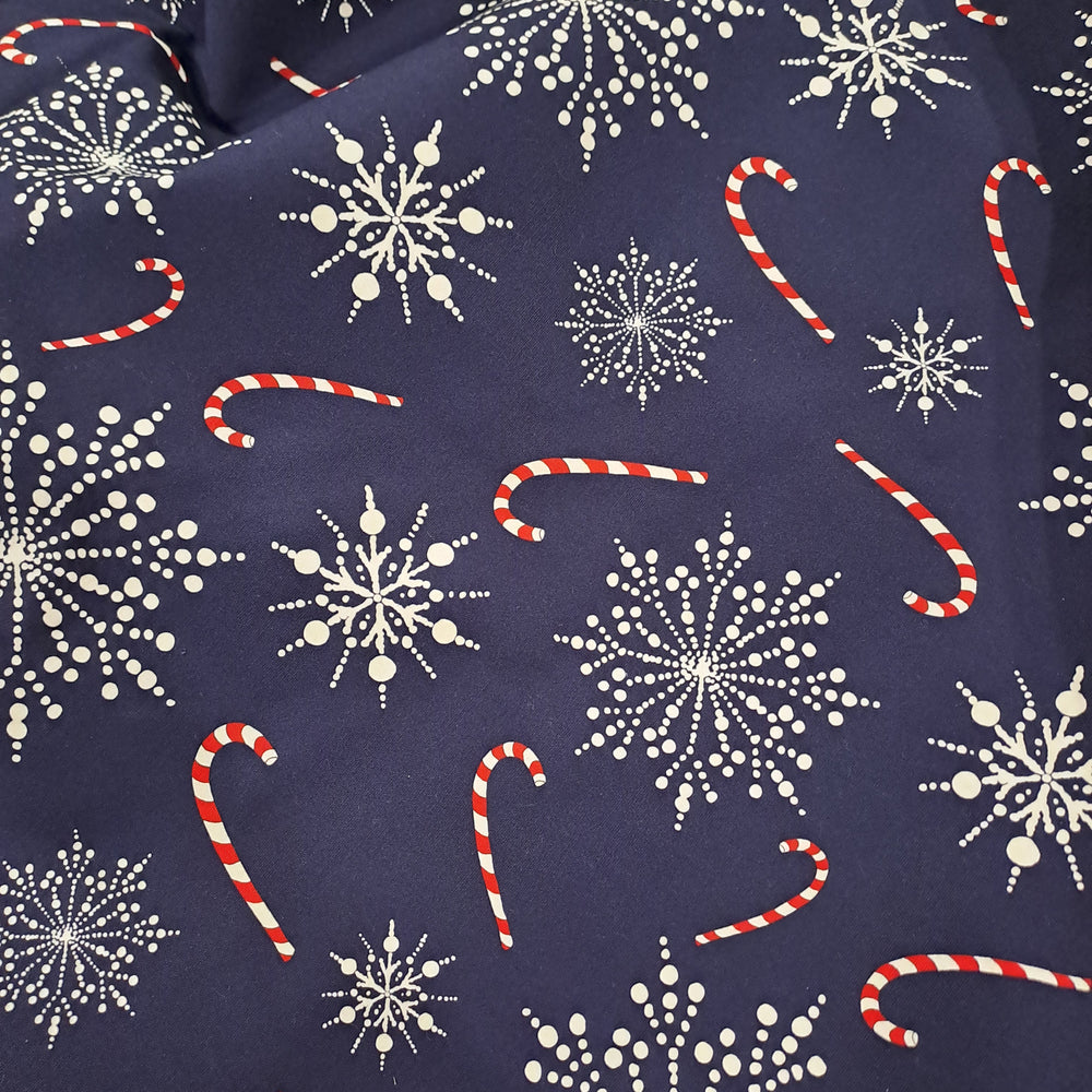 Millars Creek Perisher Candy Navy 250gsm Cotton Canvas