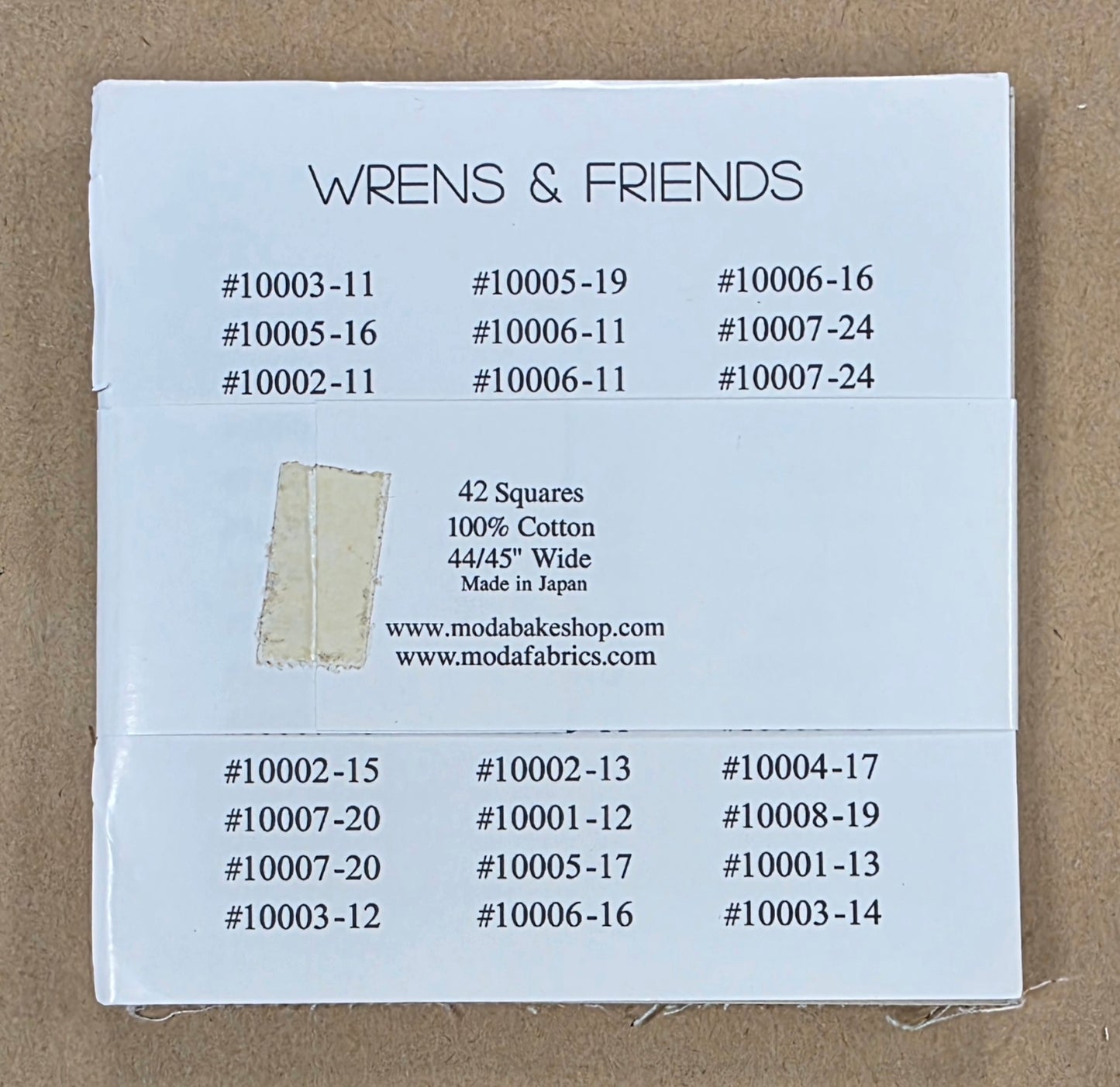 Moda Wren and Friends Charm Pack