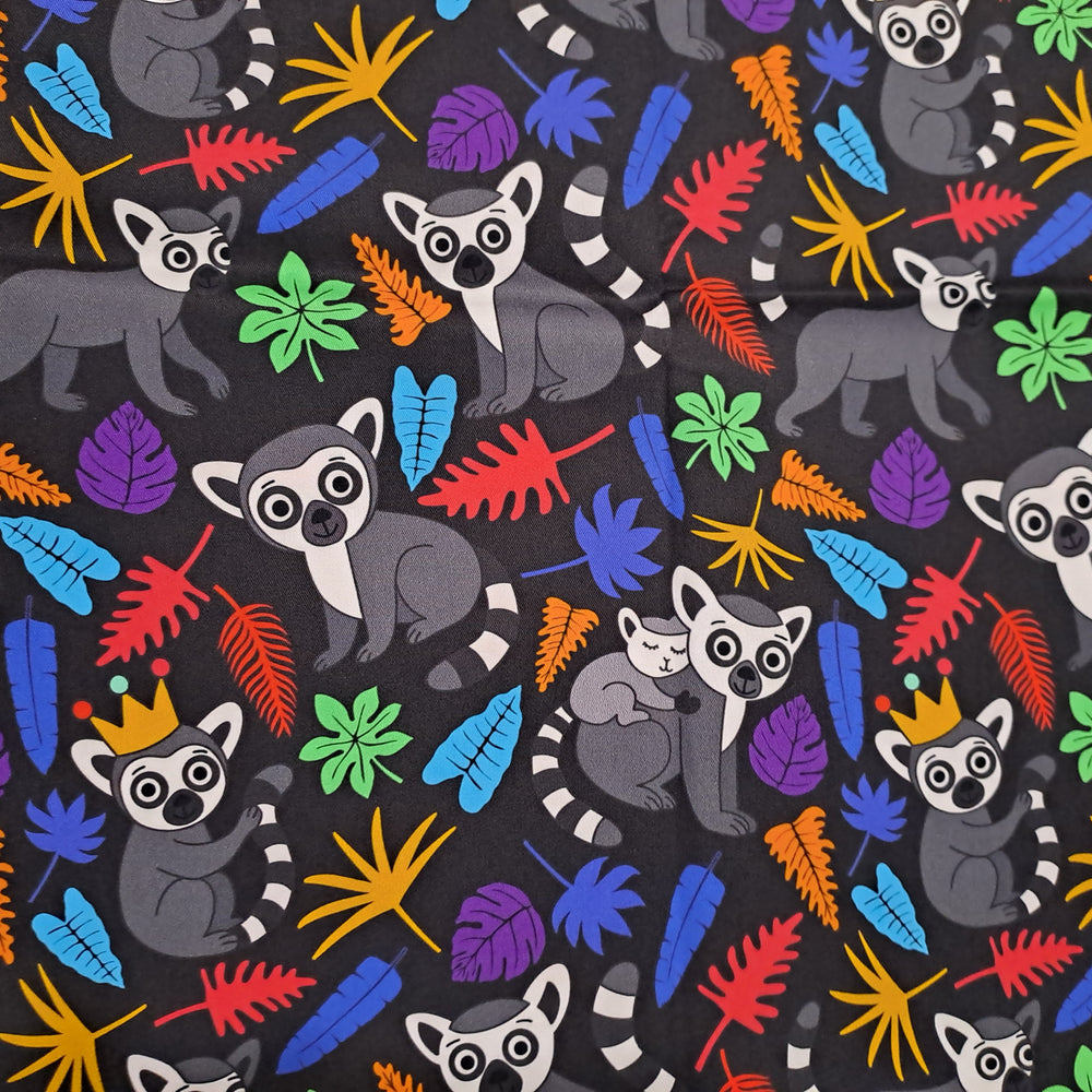Fabric Mama Lemurs 150gsm Twill