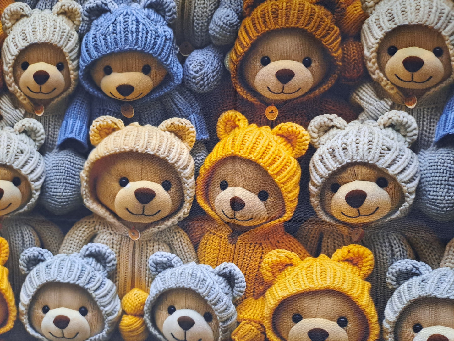 Kwaint Teddy Bears 3D 150gsm Twill