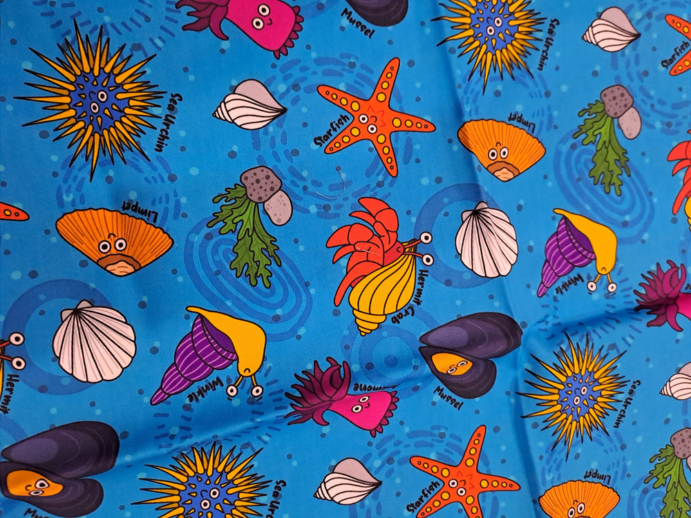 Fabric Mama Rockpooling 150gsm Twill