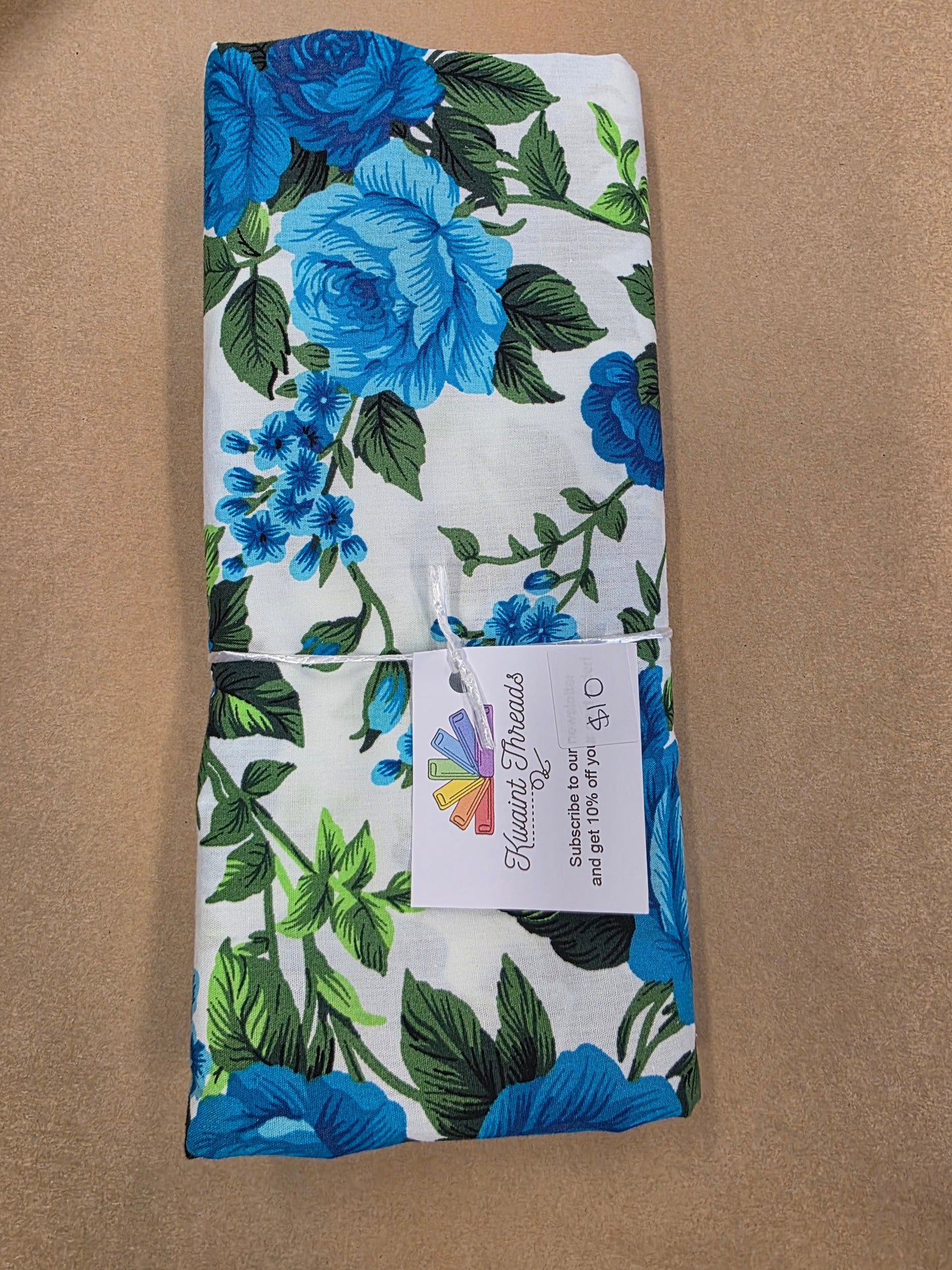 Blue Flowers Fabric Bundle