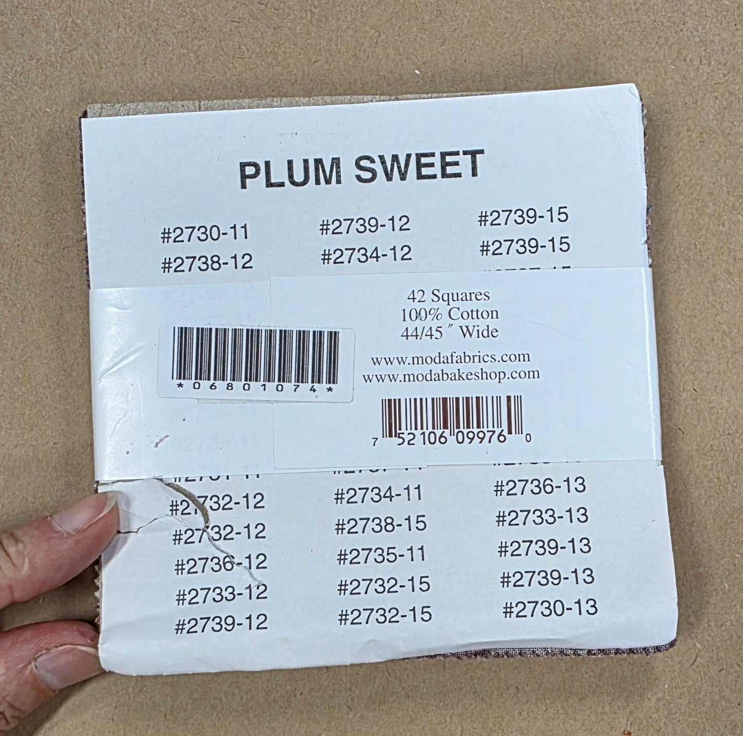 Moda Plum Sweet Charm Pack