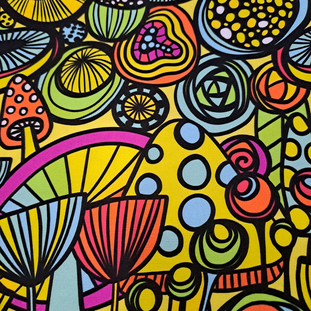 Karly Art Flowers Yellow Canvas 250gsm