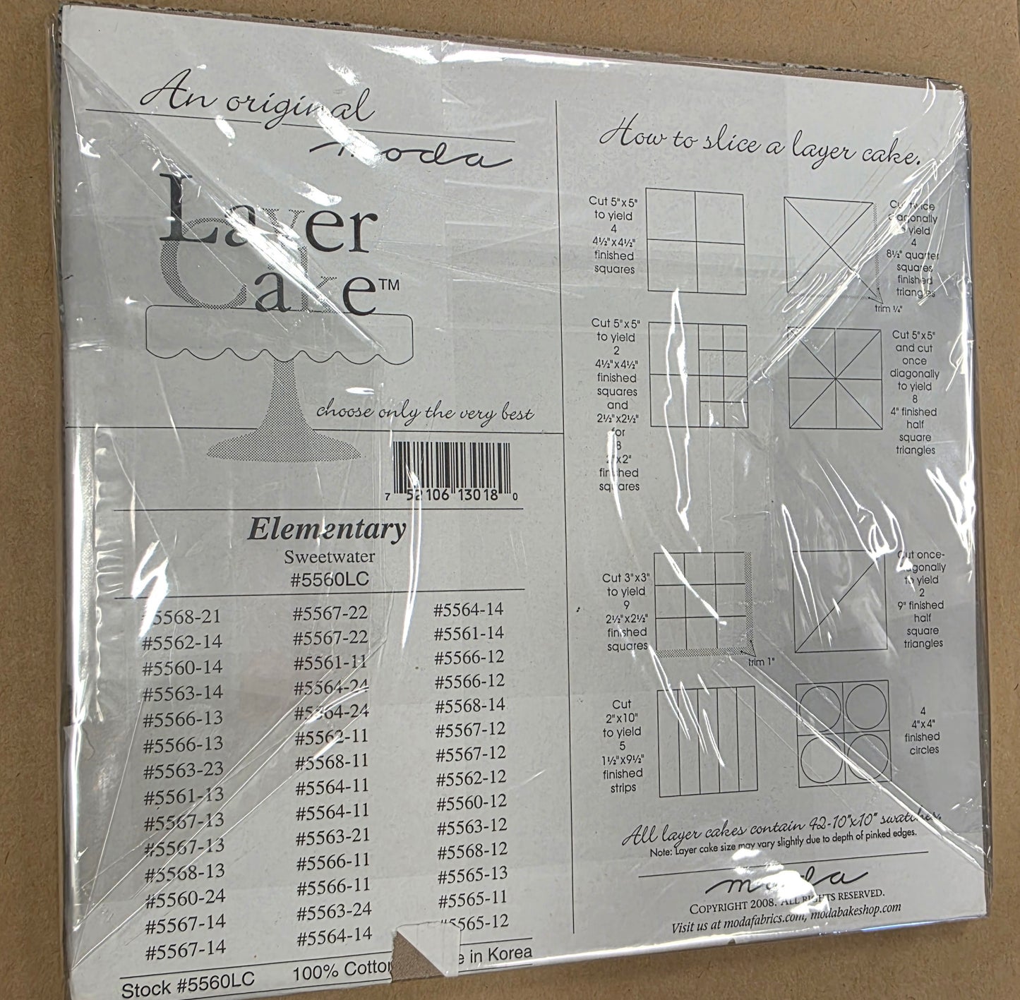 Moda Elementary Layer Cake