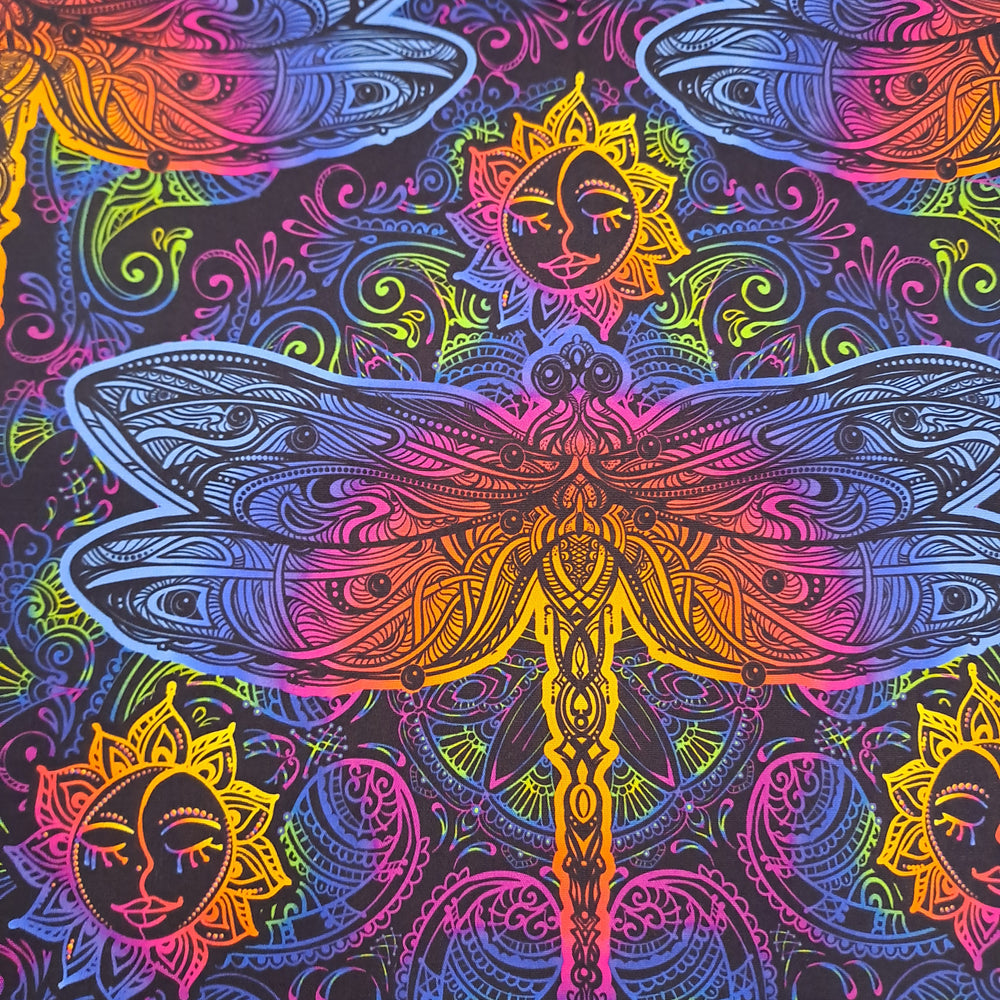 Kwaint Rainbow Dragonflies 140gsm Poplin