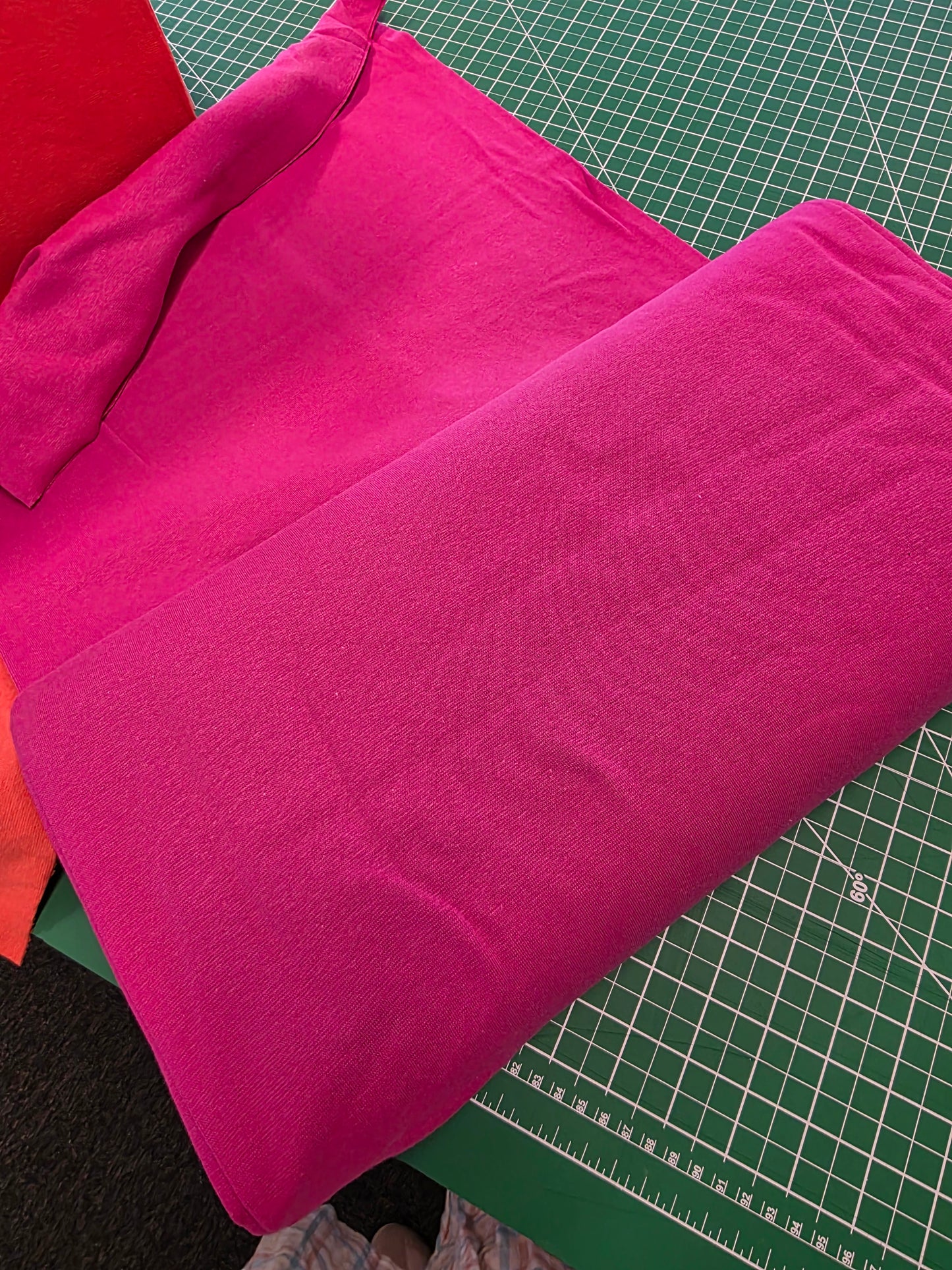 Euro Knit Hot Pink Ribbing