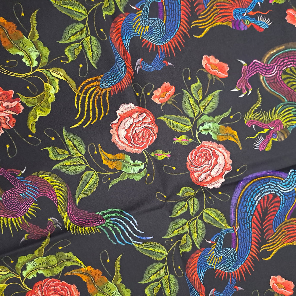 Kwaint Embroidery Dragons 150gsm Twill