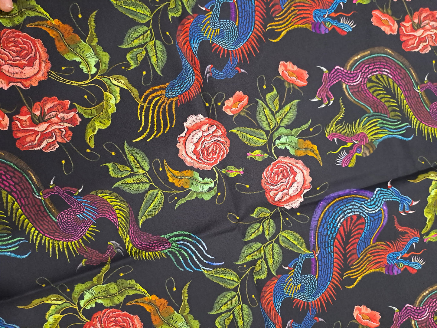 Kwaint Embroidery Dragons 150gsm Twill