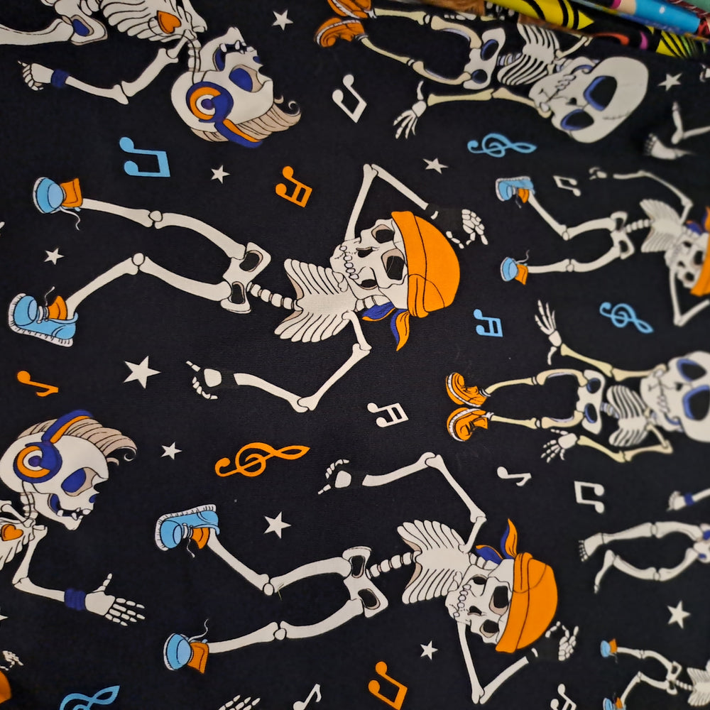 Kwaint Skeletons 220gsm Cotton Lycra
