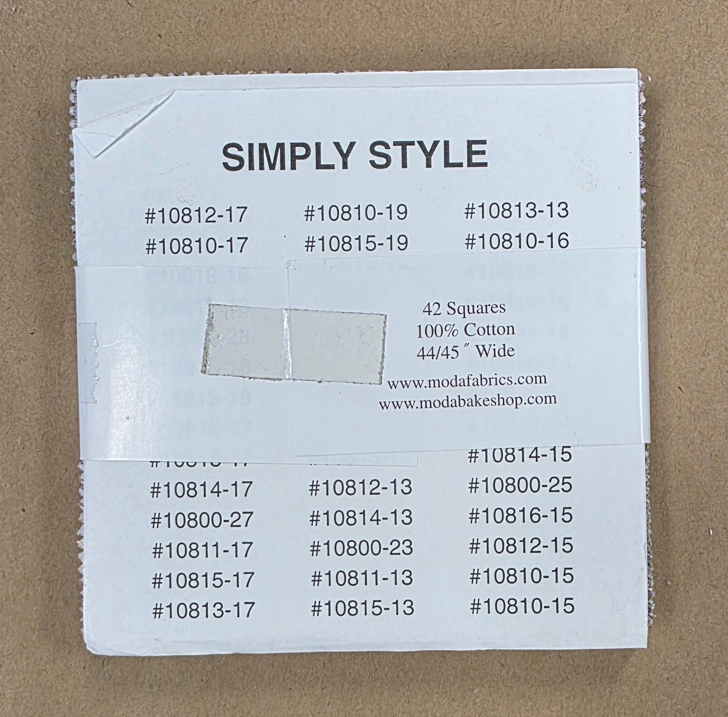 Moda Simply Style Charm Pack