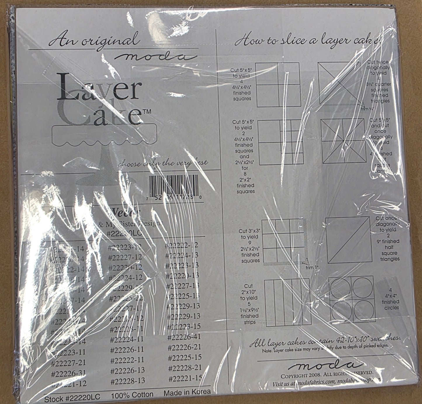 Moda Weeds Layer Cake