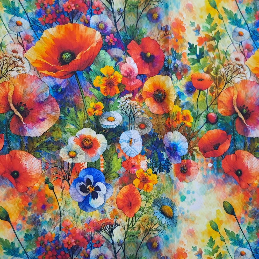 Kwaint AI Flowers 150gsm Twill
