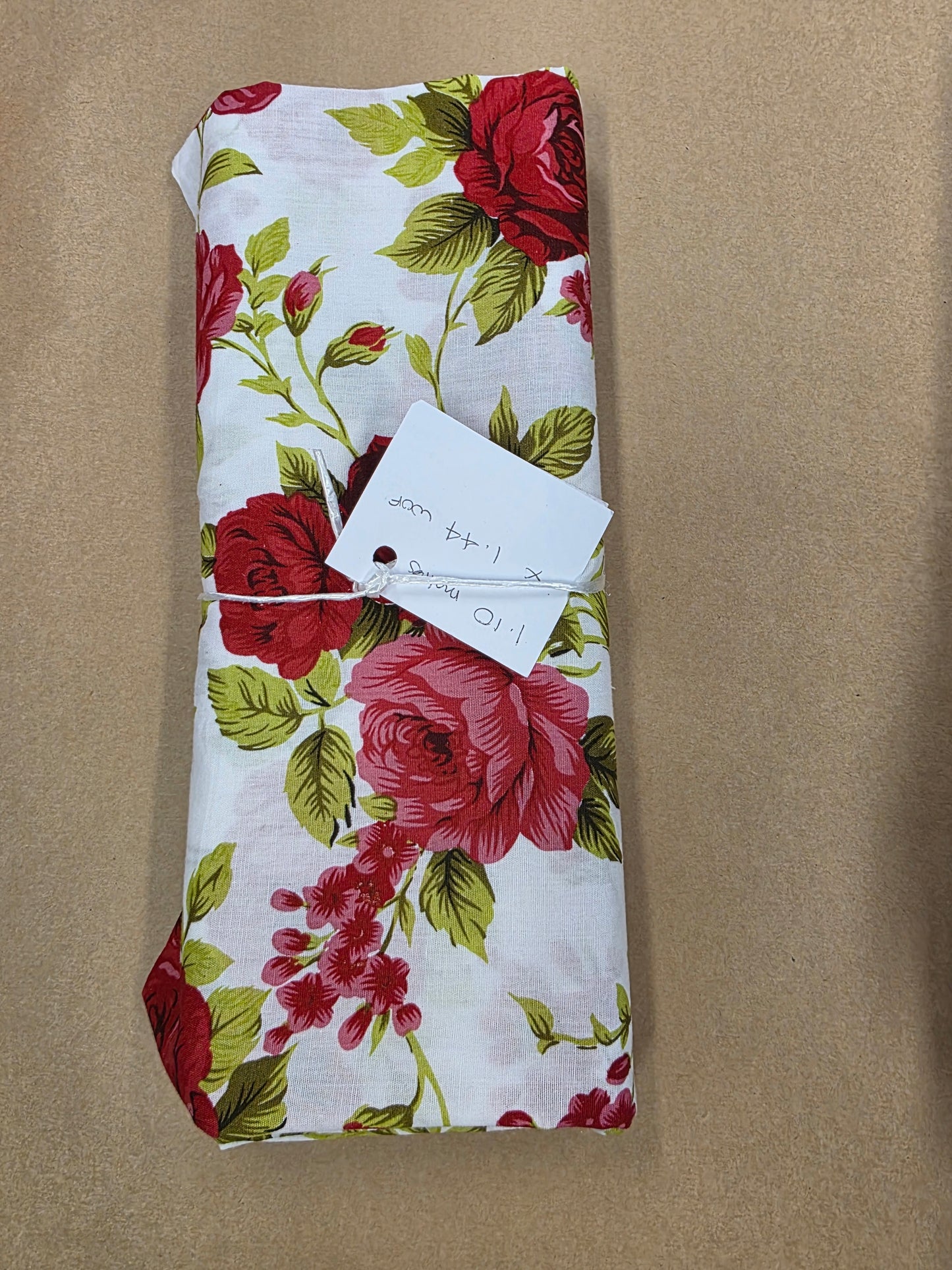 Red Flowers Fabric Bundle