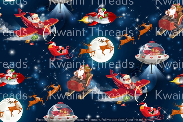 Kwaint Christmas Santa Flight