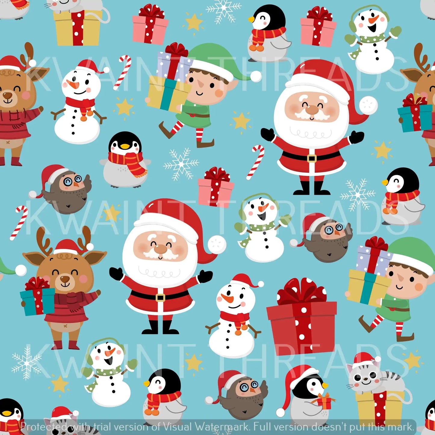 Kwaint Christmas Santa Blue PreOrder